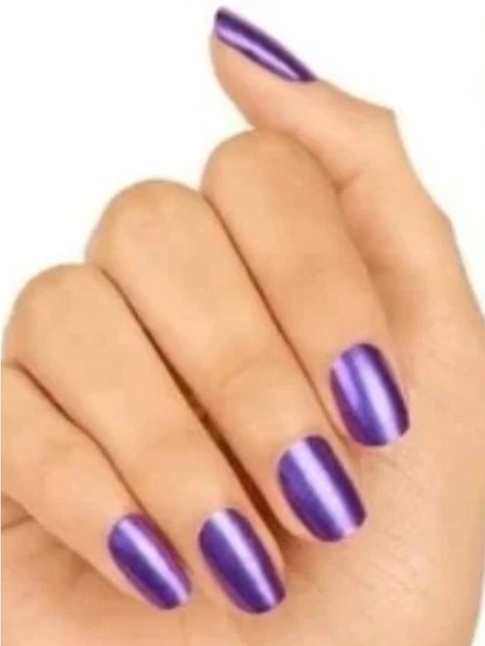 Color Street nail polish strips, amethyst mist, FMD002 purple metallic 16pcs NIP